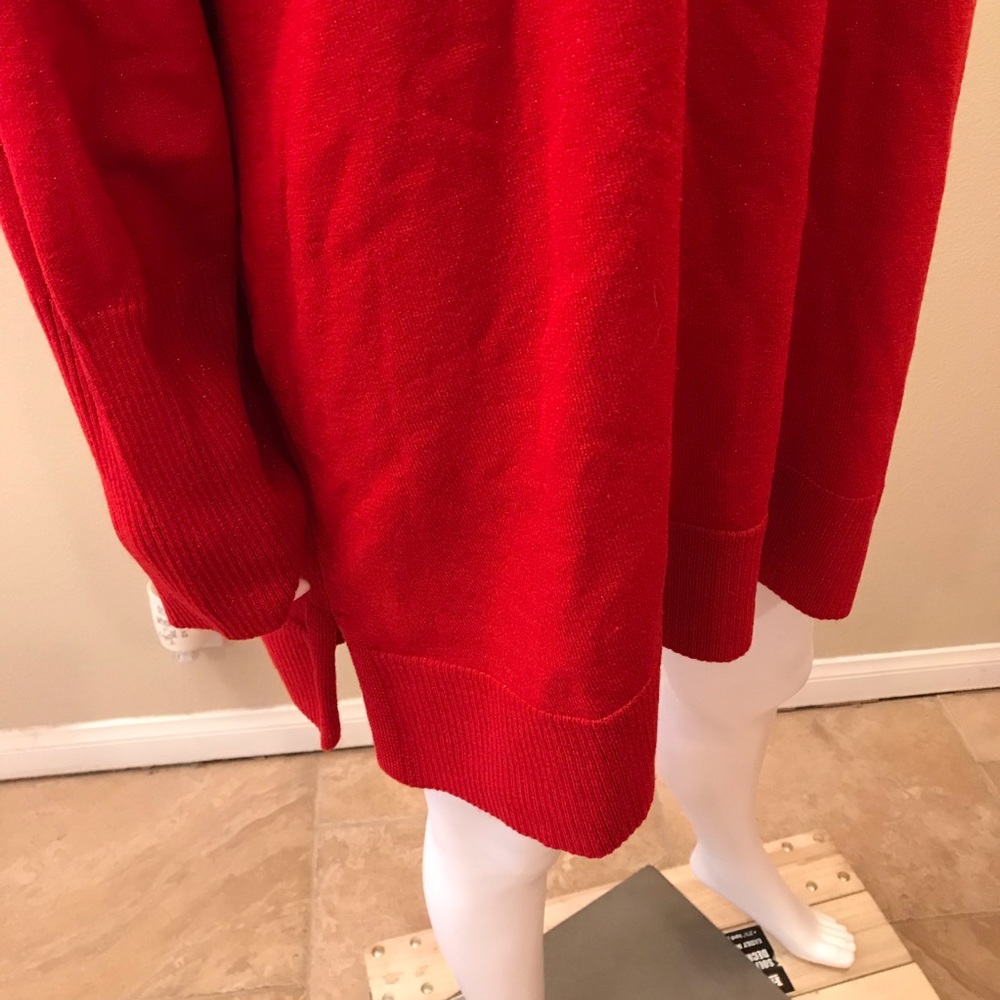 Apt 9 Tunic Sweater Sparkle Red Tango NEW - Picture 5 of 11